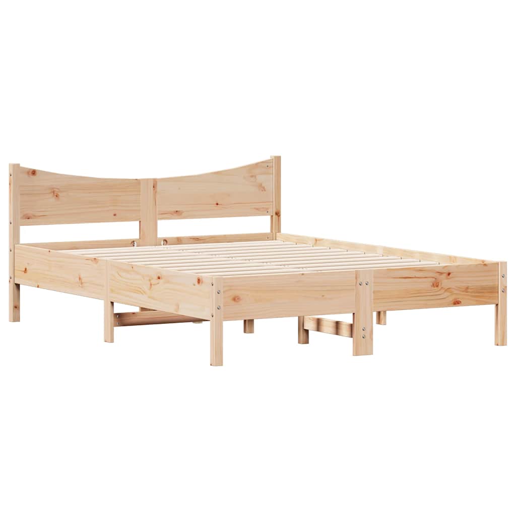 Massivholzbett ohne Matratze 135x190 cm Kiefernholz