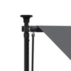 Markise Einziehbar Anthrazit 350x150 cm Stoff und Stahl