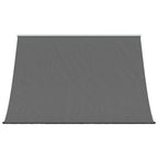 Markise Einziehbar Anthrazit 250x150 cm Stoff und Stahl
