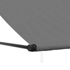 Markise Einziehbar Anthrazit 350x150 cm Stoff und Stahl