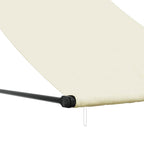 Markise Einziehbar Creme 150x150 cm Stoff und Stahl