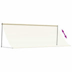 Markise Einziehbar Creme 350x150 cm Stoff und Stahl