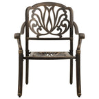 3-tlg. Bistro-Set Bronzen Aluminiumguss