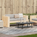 Gartensofa 2-Sitzer 134x60x62 cm Massivholz Kiefer