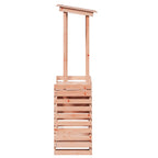Gartenbar mit Dach 112,5x57x195,5 cm Massivholz Kiefer