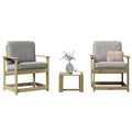 3-tlg. Garten-Lounge-Set Kiefernholz Imprägniert