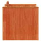 Gartensessel Wachsbraun 79x60x62 cm Massivholz Kiefer