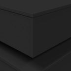 Couchtisch mit LED-Leuchten Schwarz 90x50x40 cm