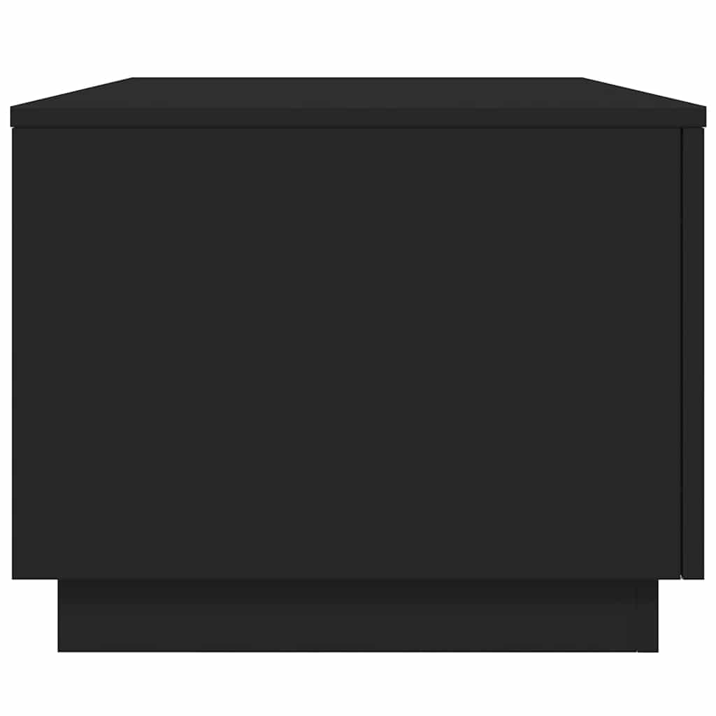 Couchtisch mit LED-Leuchten Schwarz 90x50x40 cm