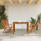 Gartenstühle mit Armlehnen 2 Stk. Klappbar Massivholz Akazie