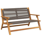 gartenmöbel Grau 122 x 76 x 73 cm Massivholz Akazie