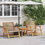 gartenmöbel 2 pcs Beige 67 x 78 x 73 cm Massivholz Akazie