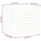 Gartenbox 60x50x55 cm Massivholz Eukalyptus