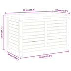Gartenbox 90x48x55 cm Massivholz Eukalyptus