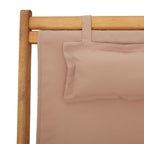 Strandstuhl Klappbar Massivholz Eukalyptus und Stoff
