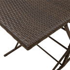 7-tlg. Garten-Essgruppe mit Kissen Braun Poly Rattan