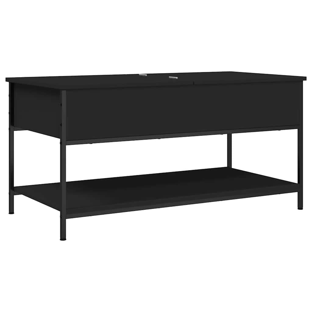Couchtisch Schwarz 100x50x50 cm Holzwerkstoff und Metall