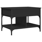 Couchtisch Schwarz 70x50x50 cm Holzwerkstoff und Metall