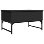 Couchtisch Schwarz 70x50x40 cm Holzwerkstoff und Metall
