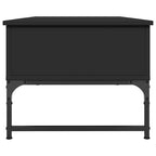 Couchtisch Schwarz 100x50x40 cm Holzwerkstoff und Metall