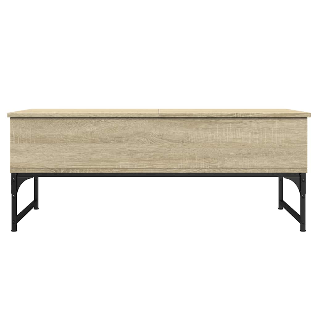 Couchtisch Sonoma-Eiche 100x50x40 cm Holzwerkstoff und Metall