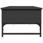 Couchtisch Schwarz 100x50x35 cm Holzwerkstoff und Metall
