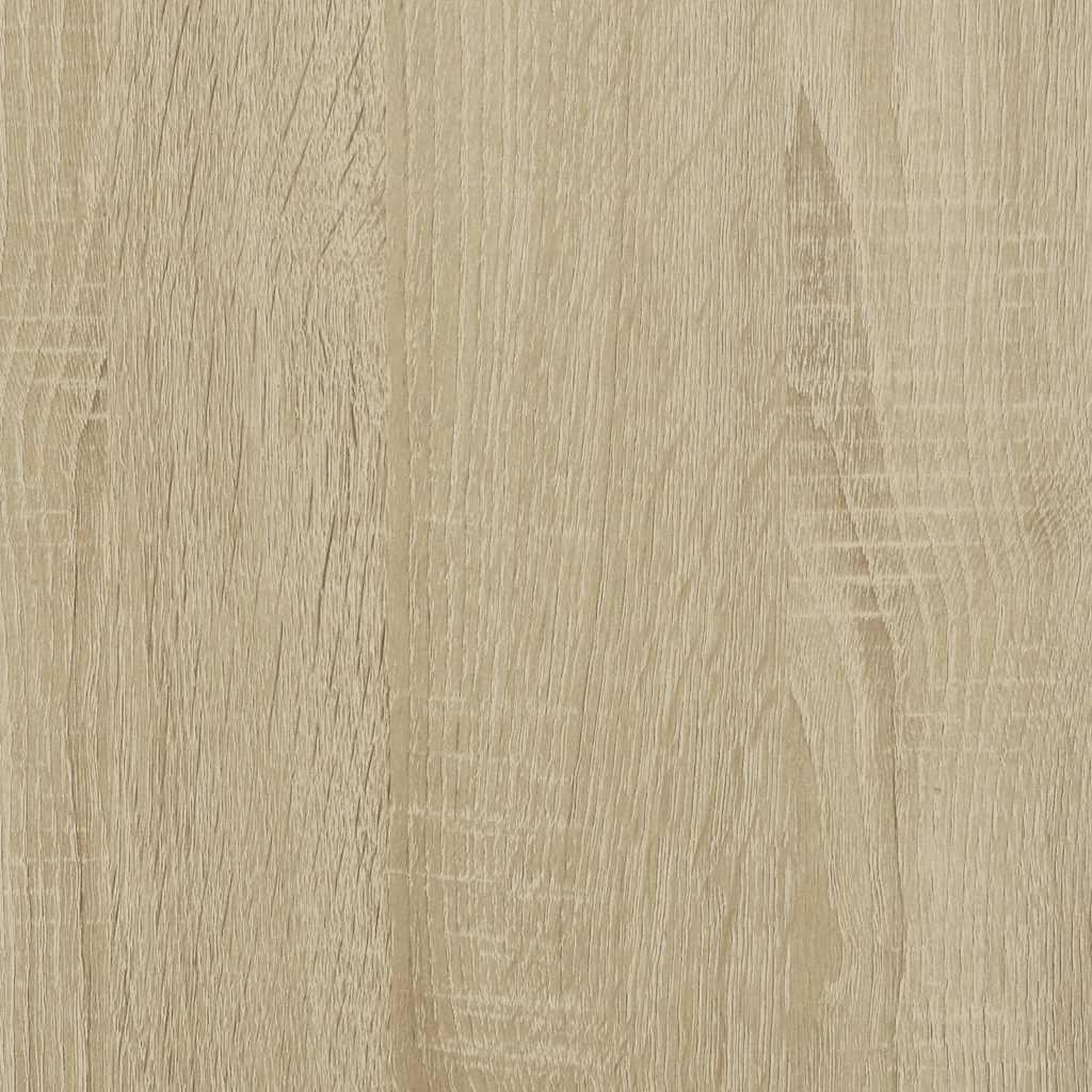Couchtisch Sonoma-Eiche 80x80x45 cm Holzwerkstoff und Metall