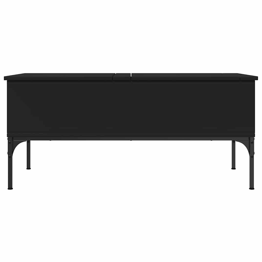 Couchtisch Schwarz 100x50x45 cm Holzwerkstoff und Metall