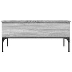 Couchtisch Grau Sonoma 100x50x45 cm Holzwerkstoff und Metall