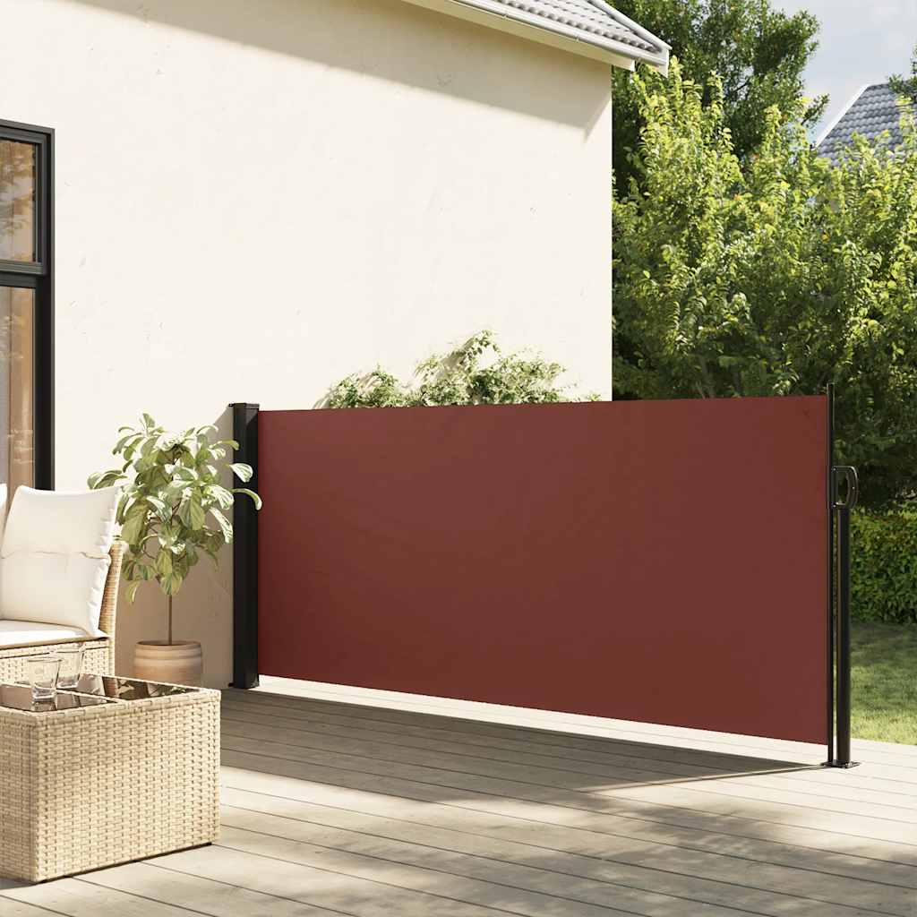 Seitenmarkise Ausziehbar Braun 100x300 cm