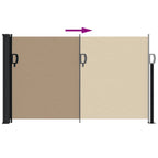 Seitenmarkise Ausziehbar Taupe 117x300 cm