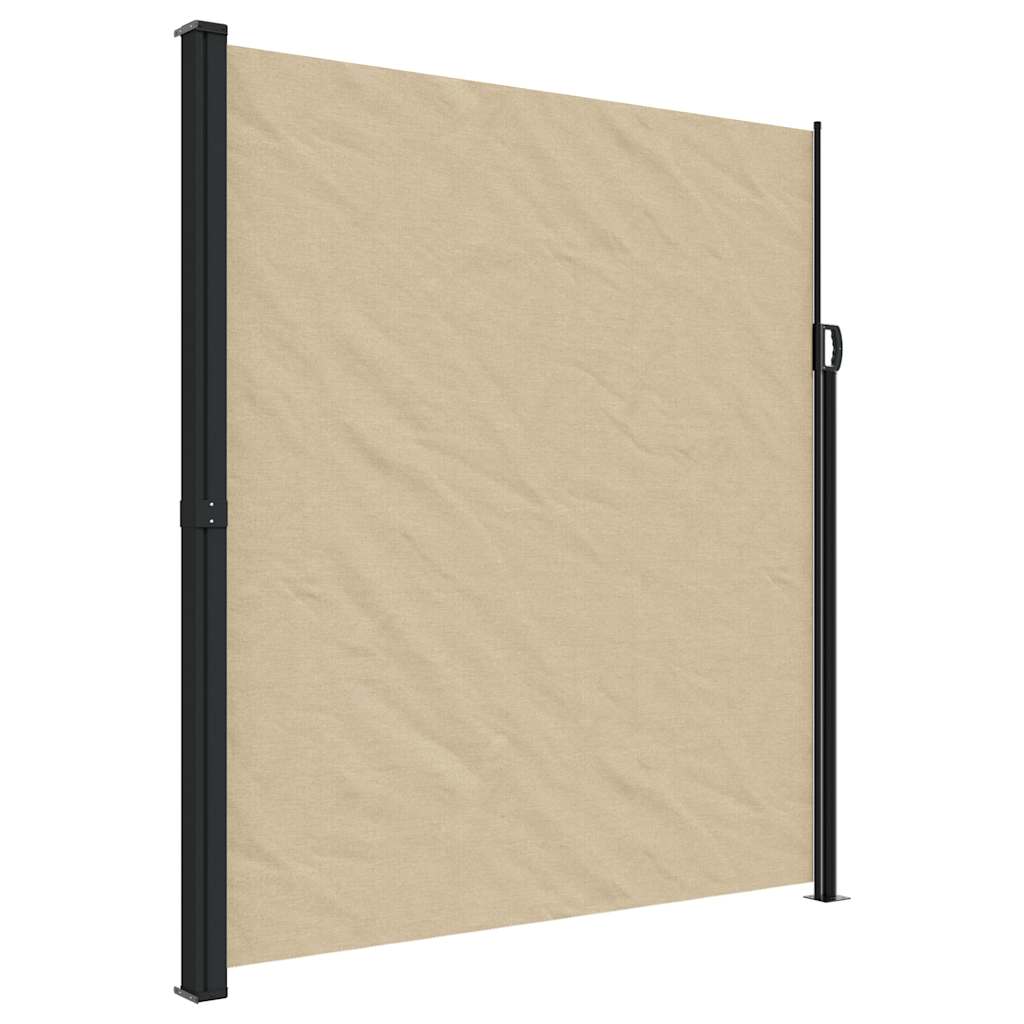 Seitenmarkise Ausziehbar Beige 220x300 cm