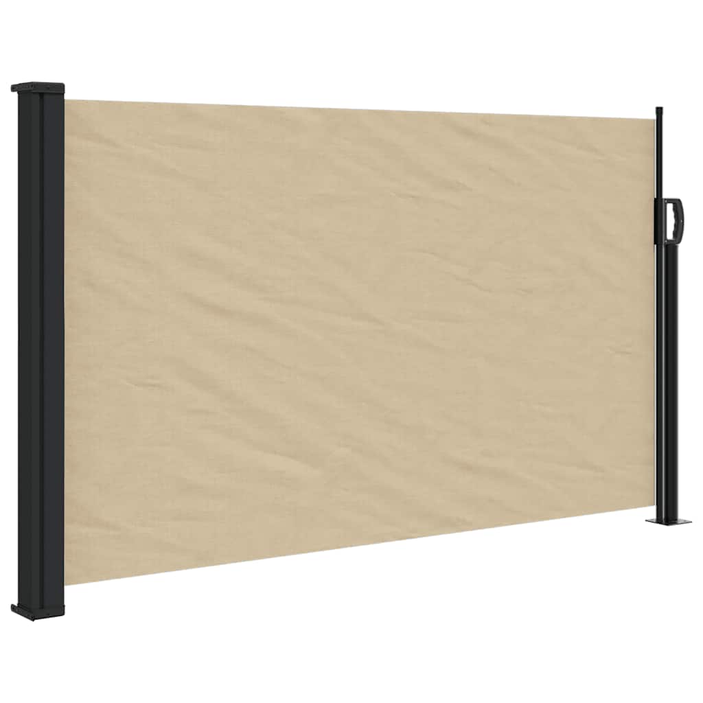 Seitenmarkise Ausziehbar Beige 120x500 cm
