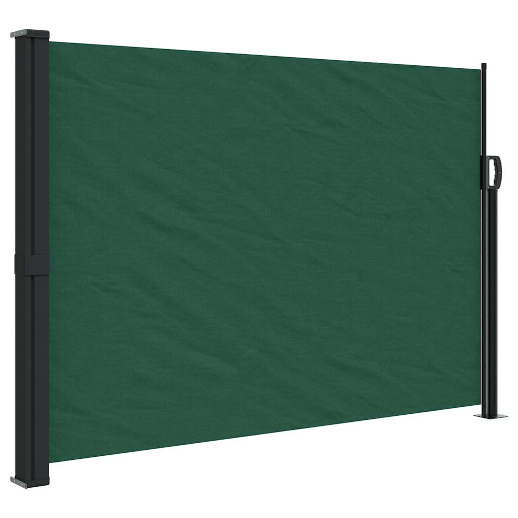 Seitenmarkise Ausziehbar Dunkelgrün 140x500 cm