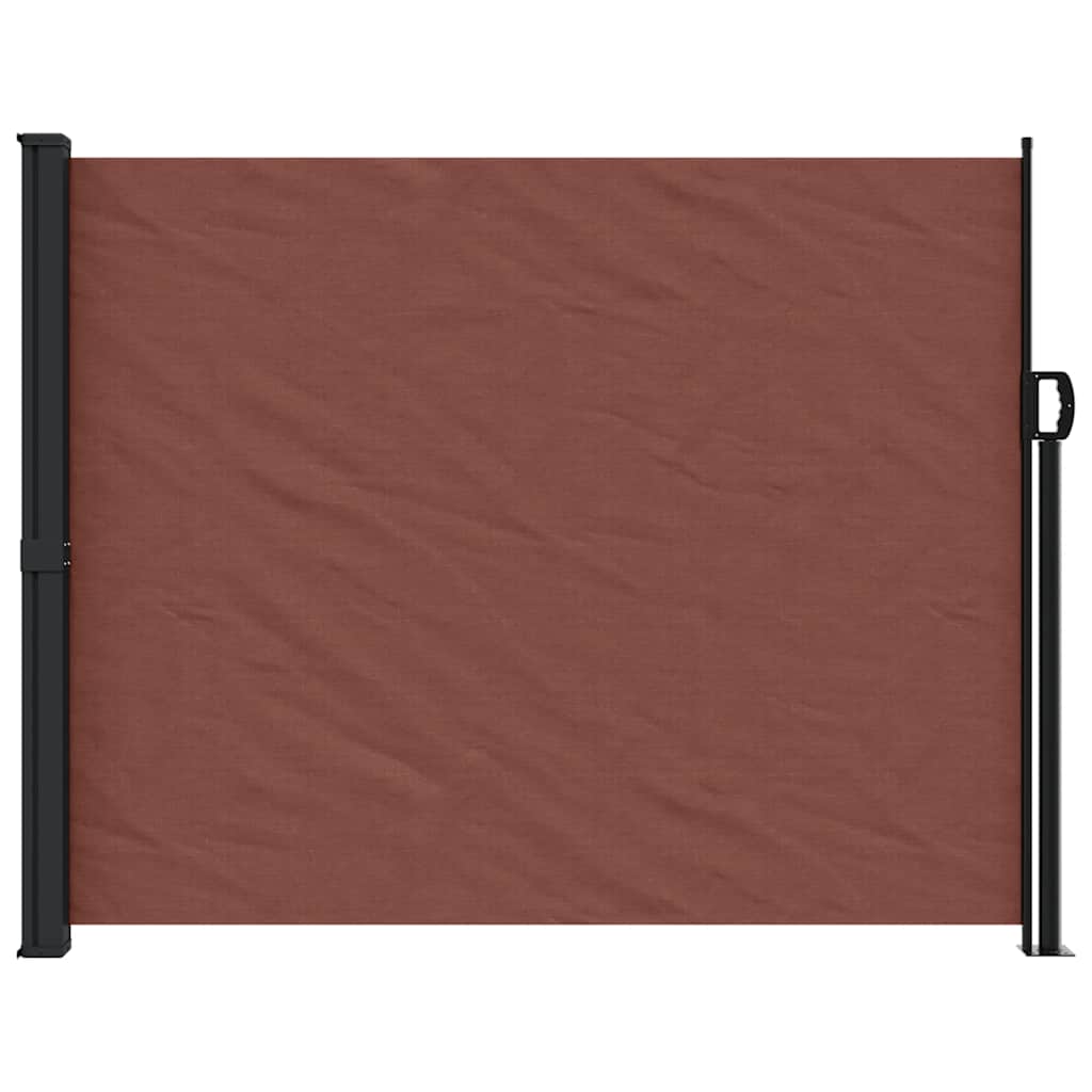 Seitenmarkise Ausziehbar Braun 160x500 cm