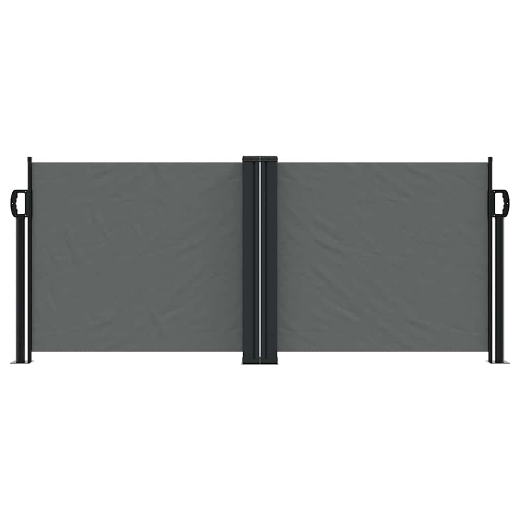 Seitenmarkise Ausziehbar Anthrazit 100x1000 cm