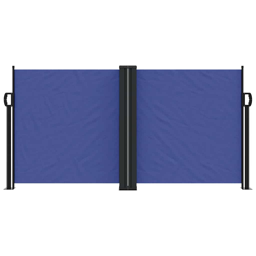 Seitenmarkise Ausziehbar Blau 120x1000 cm