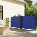 Seitenmarkise Ausziehbar Blau 120x1000 cm