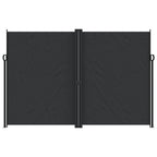 Seitenmarkise Ausziehbar Schwarz 220x1000 cm