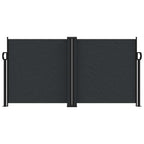 Seitenmarkise Ausziehbar Schwarz 120x1200 cm