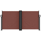 Seitenmarkise Ausziehbar Braun 120x1200 cm