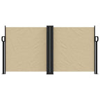 Seitenmarkise Ausziehbar Beige 120x1200 cm