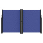 Seitenmarkise Ausziehbar Blau 140x1200 cm