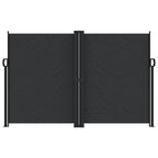 Seitenmarkise Ausziehbar Schwarz 160x1200 cm