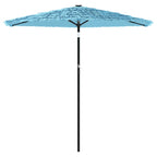 Sonnenschirm mit Stahlmast Blau 223x223x213 cm