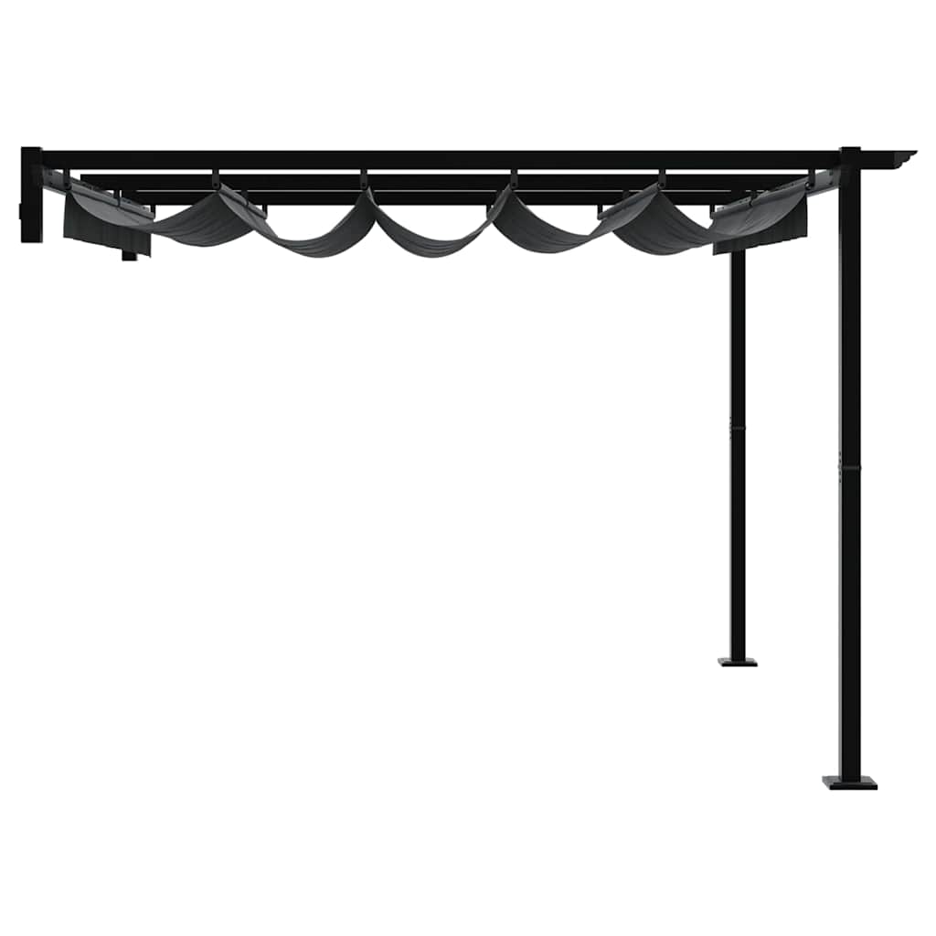 Pavillon 300 x 300 x 200 cm Anthrazit Polyester