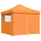 Partyzelt Faltbar Pop-Up mit 4 Seitenteilen Orange