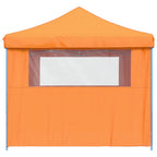 Partyzelt Faltbar Pop-Up mit 4 Seitenteilen Orange