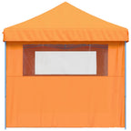 Partyzelt Faltbar Pop-Up mit 3 Seitenteilen Orange