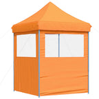Partyzelt Faltbar Pop-Up mit 2 Seitenteilen Orange